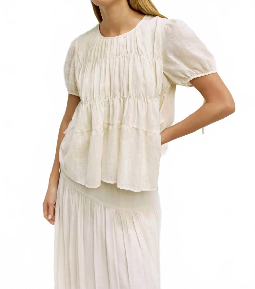 NEW MOD REF the penelope top in white